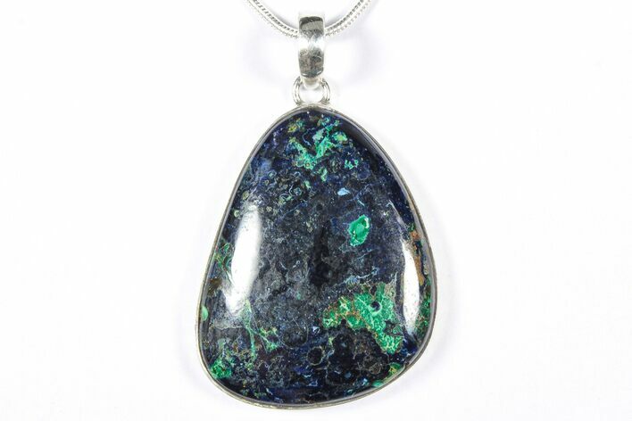 Stunning Malachite and Azurite Pendant - Sterling Silver #353989